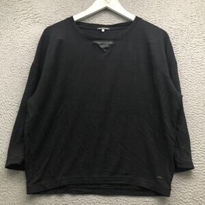 G-Star Raw US Isyd T-Shirt Womens Small Long Sleeve Boyfriend Fit Round Hem